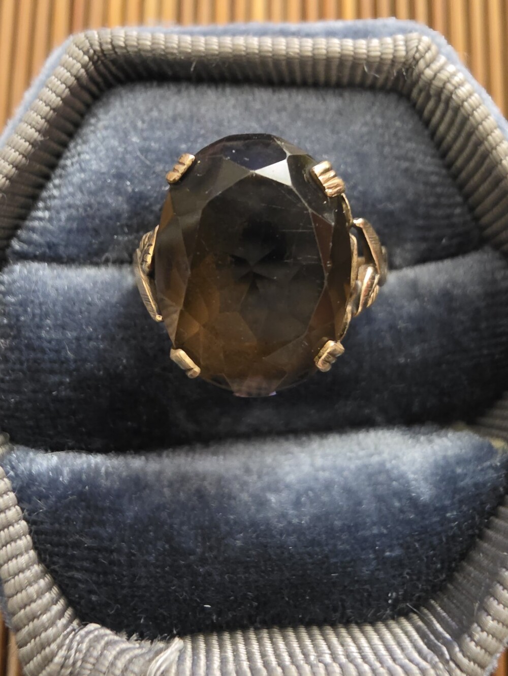 10k Gold Filled Smokey Quartz Yellow Gold Ring (Vintage)